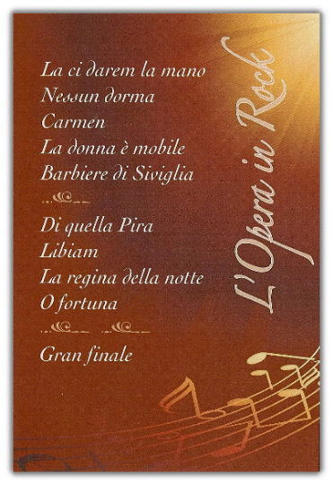 opera in rock brochure
